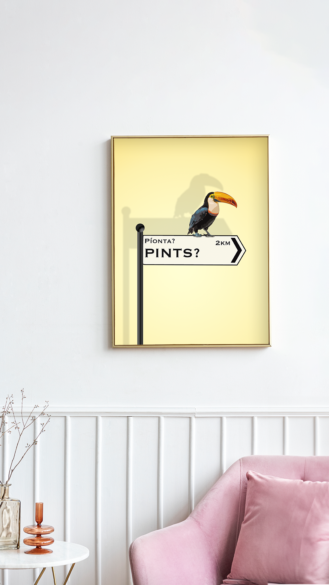 Pint Roadsign - Irish Premium Print